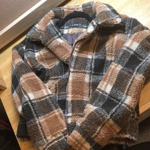 Cropped Fuzzy Jacket